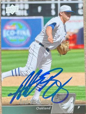 Andrew Bailey Signed 2010 Upper Deck Baseball Card - Oakland A's
