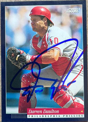 Darren Daulton Signed 1994 Score Baseball Card - Philadelphia Phillies
