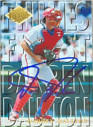 Darren Daulton Signed 1994 Fleer Ultra Phillies Finest Baseball Card - Philadelphia Phillies #14