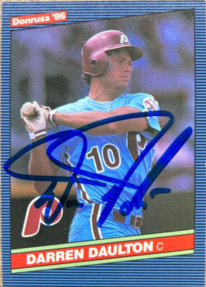Darren Daulton Signed 1986 Donruss Baseball Card - Philadelphia Phillies