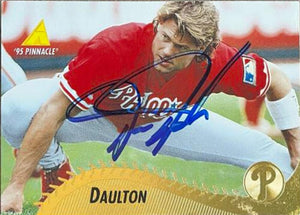 ダレン・ドールトン サイン入り 1995 ピナクル ベースボール カード - フィラデルフィア フィリーズ