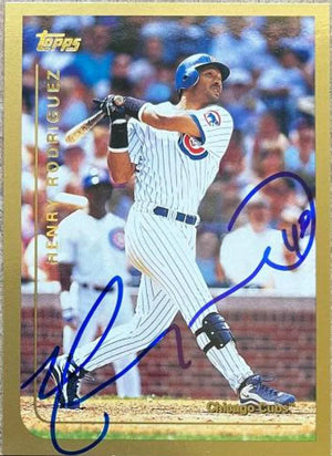 Henry Rodriguez Signed 1999 Topps Baseball Card - Chicago Cubs