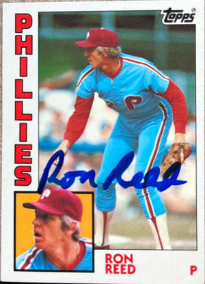 Ron Reed Signed 1984 Topps Tiffany Baseball Card - Philadelphia Phillies