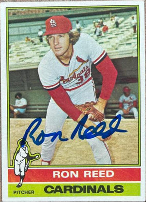 Ron Reed Signed 1976 Topps Baseball Card - St Louis Cardinals