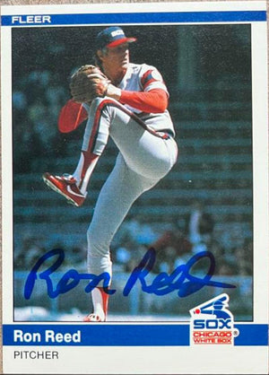 Ron Reed Signed 1984 Fleer Update Baseball Card - Chicago White Sox