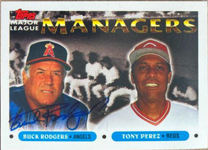 Bob "Buck" Rodgers Signed 1993 Topps Baseball Card - California Angels