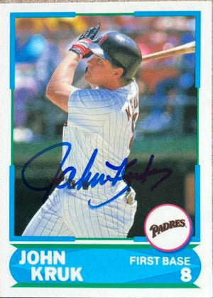 ジョン・クルック サイン入り 1988 スコア ヤング スーパースターズ ベースボール カード - サンディエゴ・パドレス