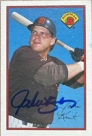 John Kruk Signed 1989 Bowman Baseball Card - San Diego Padres