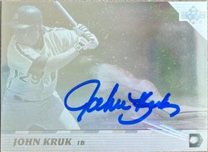 John Kruk Signed 1992 Upper Deck Team Holograms MVP Baseball Card - Philadelphia Phillies