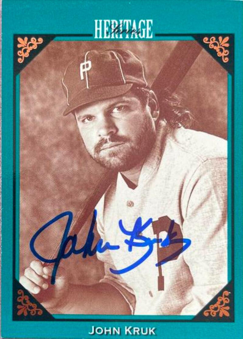 John Kruk Signed 1993 Studio Heritage Baseball Card - Philadelphia Phillies