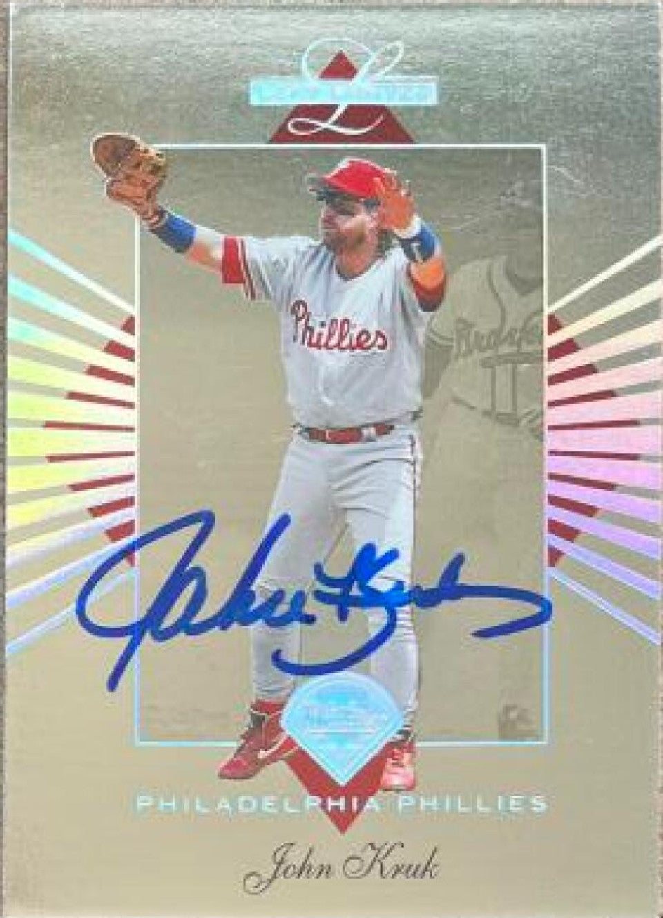 John Kruk Signed 1994 Leaf Limited Baseball Card - Philadelphia Phillies