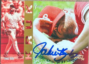 John Kruk Signed 1994 Score Select Baseball Card - Philadelphia Phillies