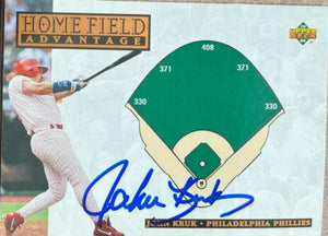 John Kruk Signed 1994 Upper Deck Baseball Card - Philadelphia Phillies #276