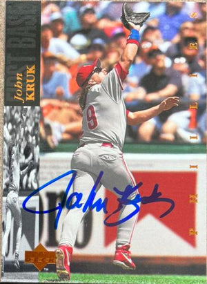 John Kruk Signed 1994 Upper Deck Baseball Card - Philadelphia Phillies #410