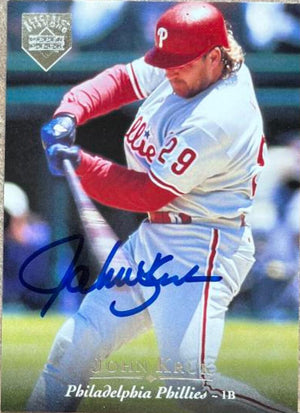 John Kruk Signed 1995 Upper Deck Electric Diamond Baseball Card - Philadelphia Phillies