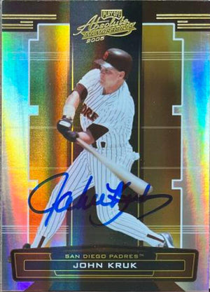 John Kruk Signed 2005 Playoff Absolute Memorabilia Baseball Card - San Diego Padres