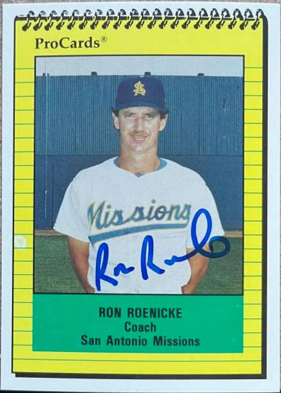 Ron Roenicke Signed 1991 ProCards Baseball Card - San Antonio Missions