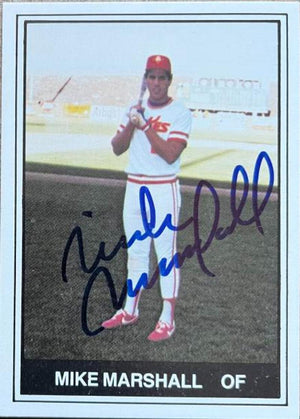 マイク マーシャル サイン入り 1982 TCMA ベースボール カード - アルバカーキ デュークス