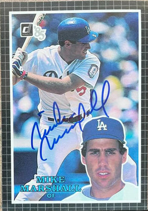 Mike Marshall Signed 1985 Donruss Action All-Stars Baseball Card - Los Angeles Dodgers