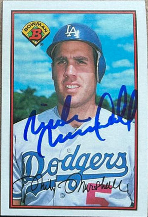 Mike Marshall Signed 1989 Bowman Baseball Card - Los Angeles Dodgers