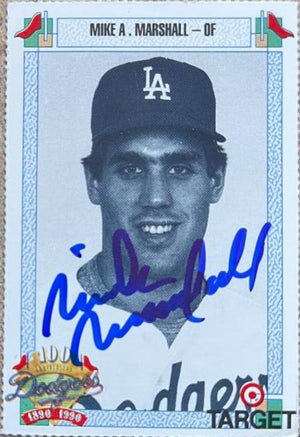 Mike Marshall Signed 1990 Target Baseball Card - Los Angeles Dodgers