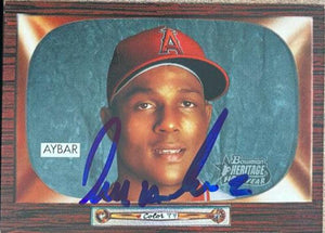 Erick Aybar Signed 2004 Bowman Heritage Baseball Card - Anaheim Angels