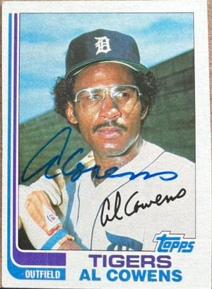 Al Cowens Signed 1982 Topps Baseball Card - Detroit Tigers