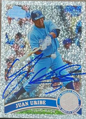 Juan Uribe Signed 2011 Topps Update Diamond Anniversary Baseball Card - Kansas City Royals