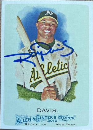 Rajai Davis Signed 2010 Allen & Ginter Baseball Card - Oakland A's