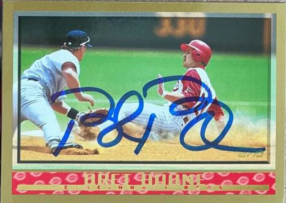 Bret Boone Signed 1998 Topps Baseball Card - Cincinnati Reds