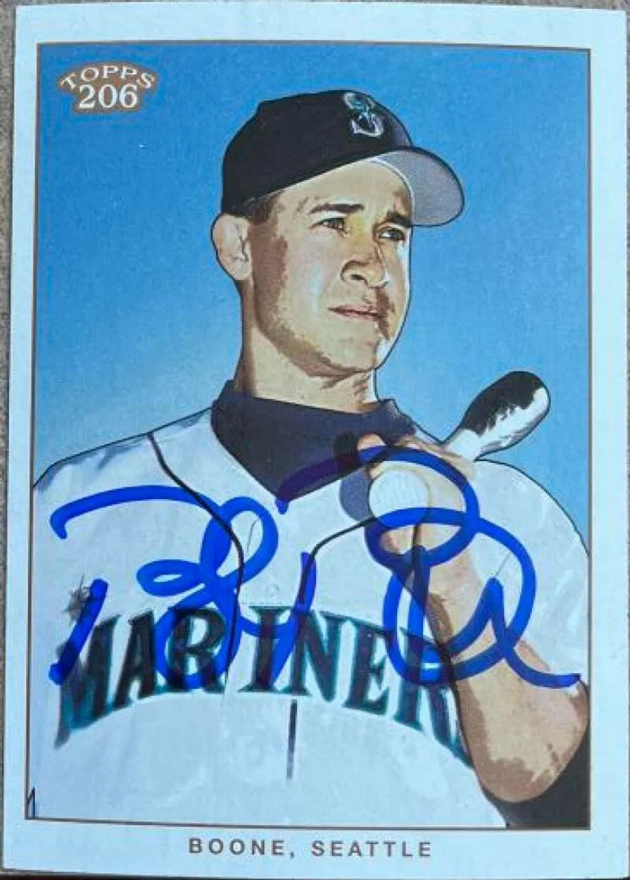 Bret Boone Signed 2002 Topps 206 Baseball Card - Seattle Mariners