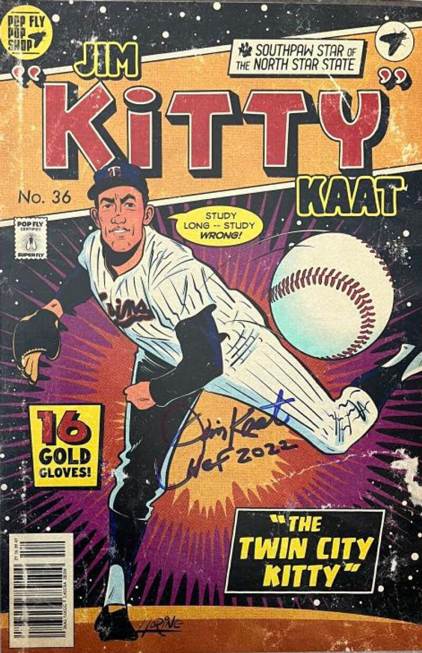 "Kitty" Jim Kaat Pop Fly Pop Shop Print #115 – Signed by Jim Kaat & Daniel Jacob Horine