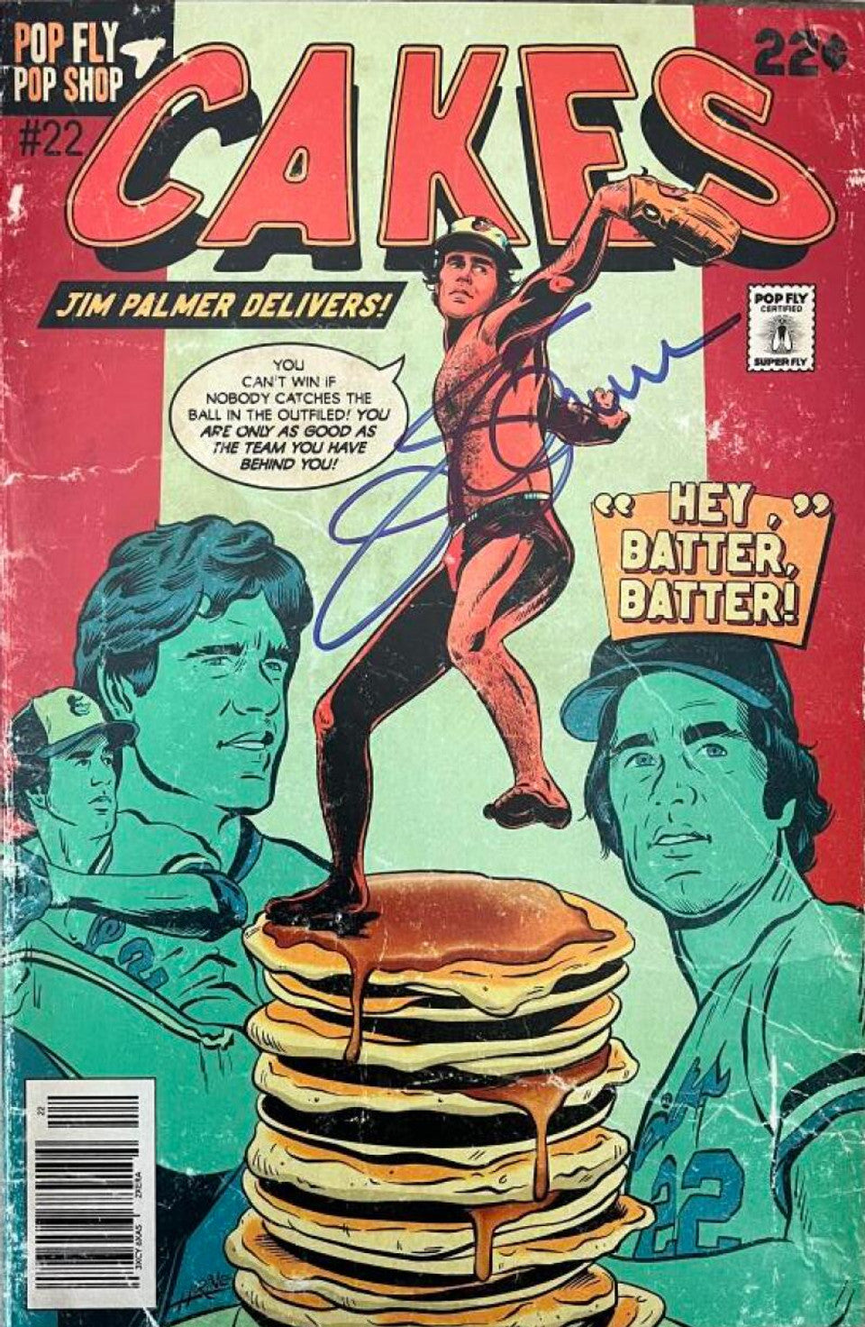 "Cakes" Jim Palmer Pop Fly Pop Shop Print #117 – Signed by Jim Palmer & Daniel Jacob Horine (Copy)