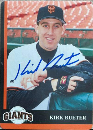 Kirk Rueter Signed 1998 Mother's Cookies Baseball Card - San Francisco Giants