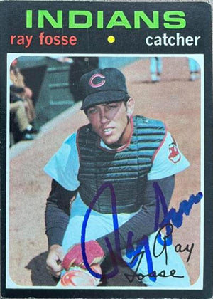 Ray Fosse Signed 1971 Topps Baseball Card - Cleveland Indians