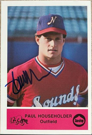 Paul Householder Signed 1979 Minor League Baseball Card - Nashville Sounds