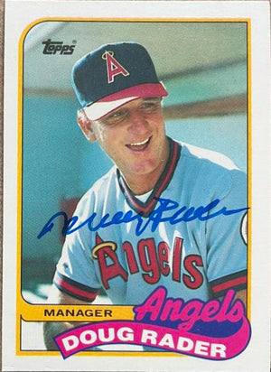 Doug Rader Signed 1989 Topps Traded Baseball Card - Anaheim Angels