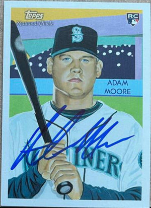Adam Moore Signed 2010 Topps National Chicle Baseball Card - Seattle Mariners
