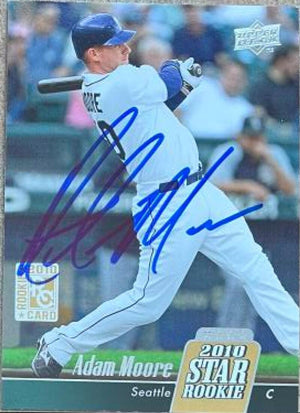Adam Moore Signed 2010 Upper Deck Baseball Card - Seattle Mariners