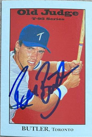 Rich Butler Signed 1995 Signature Rookies Old Judge Baseball Card - Toronto Blue Jays