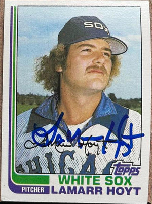 LaMarr Hoyt Signed 1982 Topps Baseball Card - Chicago White Sox