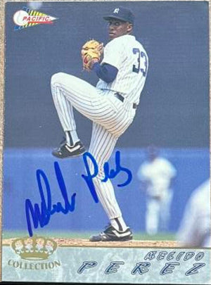 Melido Perez Signed 1994 Pacific Baseball Card - New York Yankees