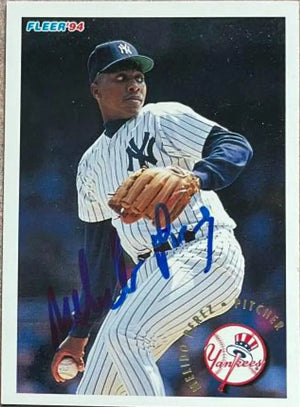 メリド・ペレス サイン入り 1994 Fleer ベースボールカード - ニューヨーク・ヤンキース