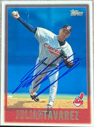 Julian Tavarez Signed 1997 Topps Baseball Card - Cleveland Indians