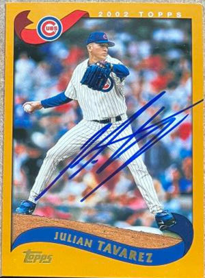 Julian Tavarez Signed 2002 Topps Baseball Card - Cleveland Indians