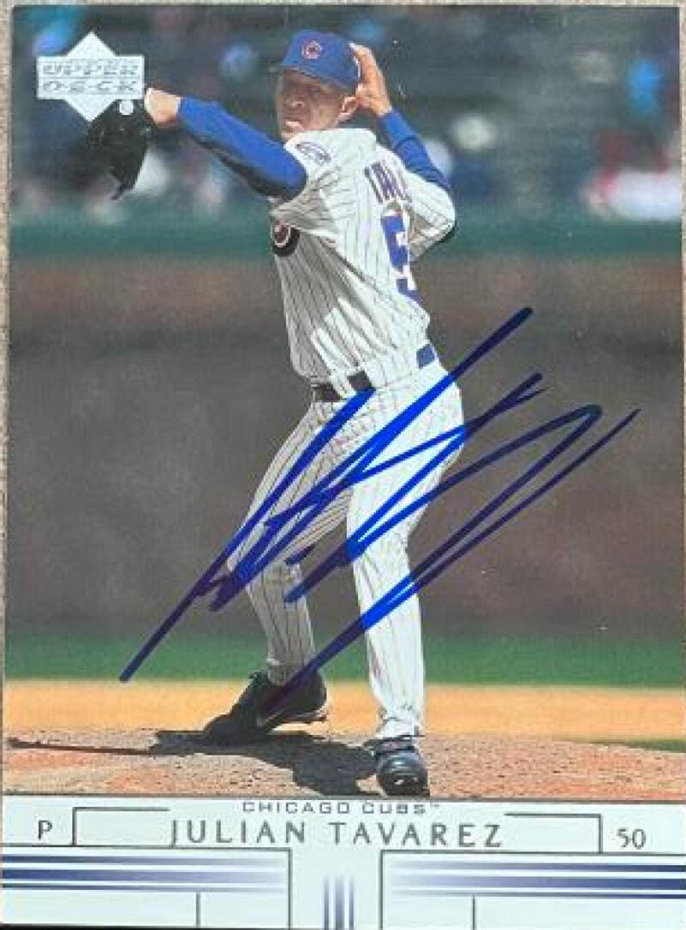 Julian Tavarez Signed 2002 Upper Deck Baseball Card - Cleveland Indians