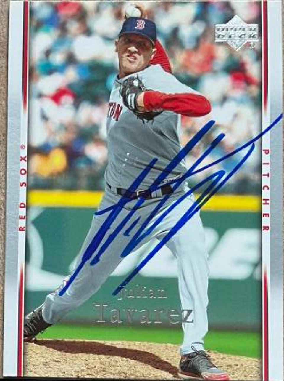 Julian Tavarez Signed 2007 Upper Deck Baseball Card - Boston Red Sox