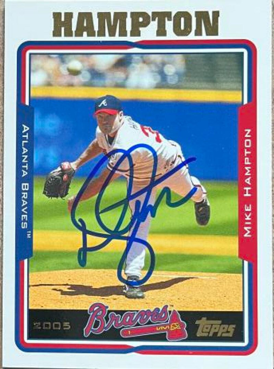 Mike Hampton Signed 2005 Topps Baseball Card - Atlanta Braves