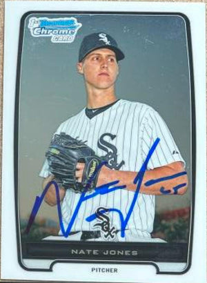 Nate Jones Signed 2011 Bowman Chrome Prospects Baseball Card - Chicago White Sox
