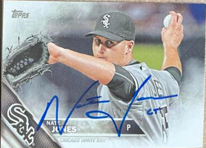 Nate Jones Signed 2016 Topps Baseball Card - Chicago White Sox